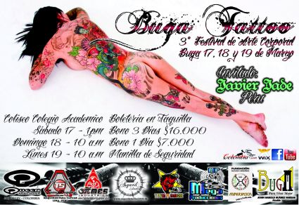Buga Tattoo 3Ã‚Â° Festival de Arte Corporal