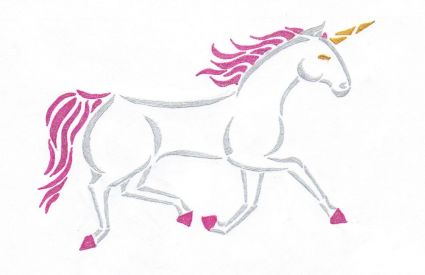 Running Unicorn Tattoo