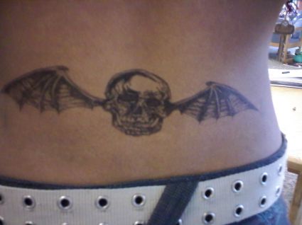 Bat Wing With Scull