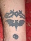 bat tats with tribal
