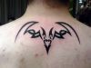 tribal bat image tattoo