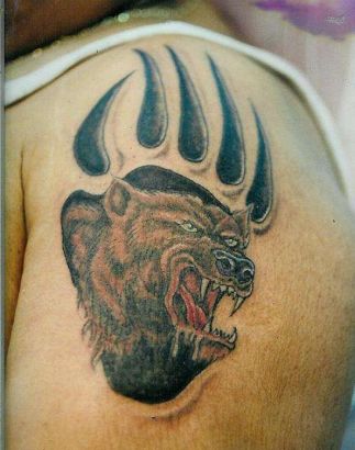 Bear And Claw Tattoo