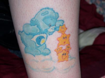 Teddy Bear And Star Tattoo
