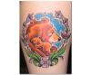 bear with baby bear tattoo
