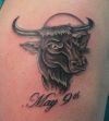 bull head tattoo idea