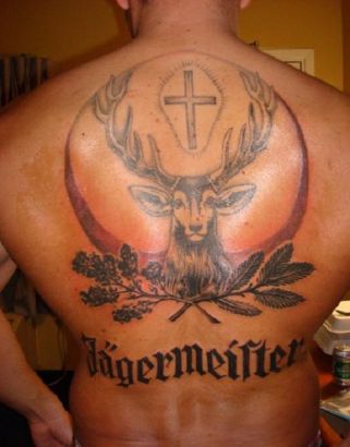 Deer Tattoo Design On Back 