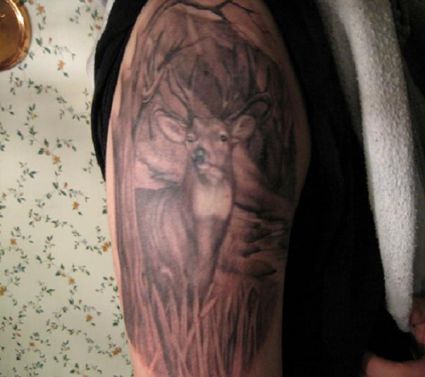 Deer Tattoo Picture On Arm