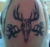 deer skull tattoo
