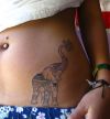 elephant tattoo for girl