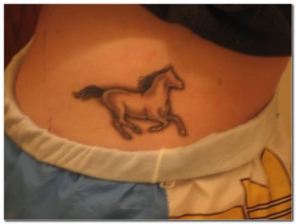 Running Horse Tattoo Image
