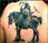 horse and warrior tattoo