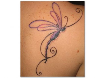Dragonfly Tattoo On Shoulder