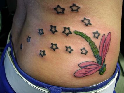 Dragonfly With Star Tat