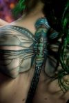 3D dragonfly tattoos