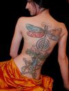 dragonfly tattoo on full back