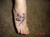 dragonfly tattoo on feet