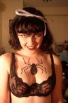 spider tattoo for girl