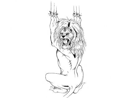 Lion Clawing Tattoo