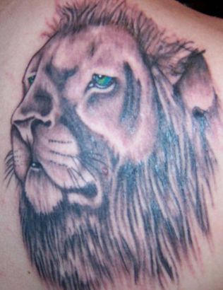Lion Head Tattoo Image