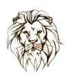 lion head free tattoo design