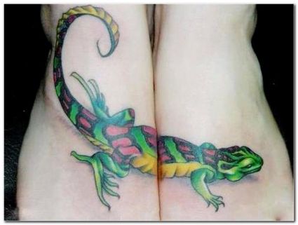 Lizard Tats On Feet