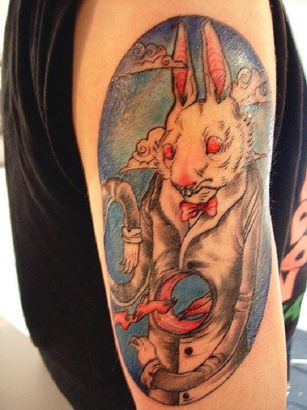 Rabbit Tattoo On Arm
