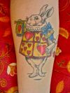 rabbit arm tattoo