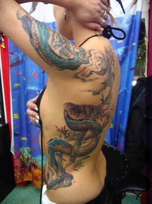 Japanese Snake Tattoo