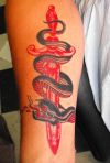 snake and dagger tats