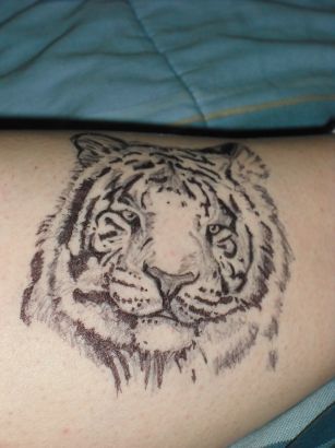 Tiger Tattoos On Hand