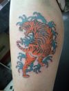 tiger leg tattoo