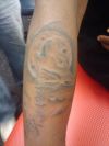 wolf image tattoos on arm