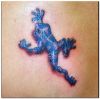 blue frog image of tattoo
