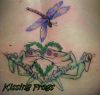 kissing frog and dragonfly tattoo