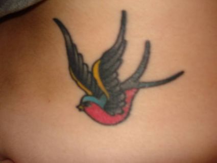 Bird Back Tattoo