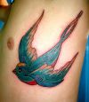 Bird tattoos on side back