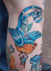 wounded bird tattoo