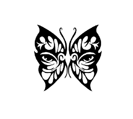 Tribal Butterfly Picture Tattoo
