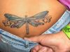 butterfly images tattoo on lower back