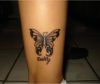 butterfly images tattoos on leg