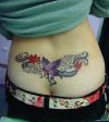 butterfly pic tattoos on lower back