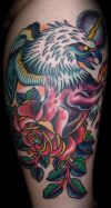 eagle and rose tattoo