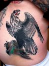 eagle tattoo on back for girl