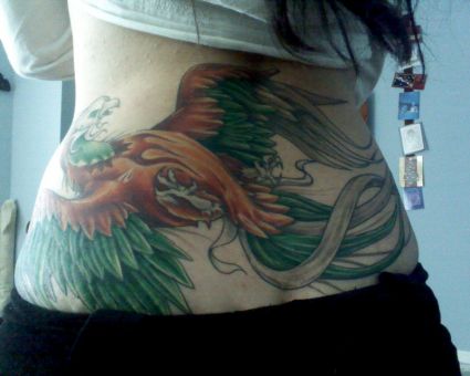Phoenix Pic Of Tattoos On Lower Back