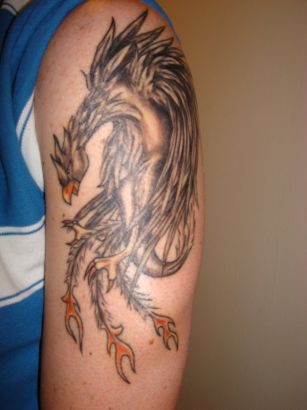 Phoenix Pics Tattoos On Left Arm