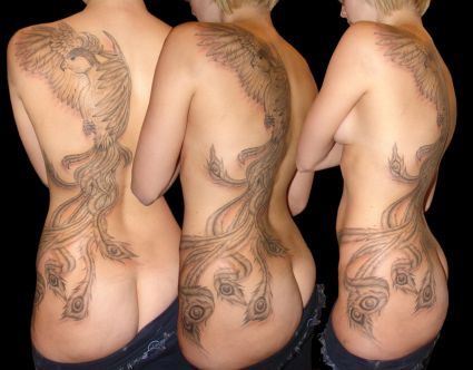 Phoenix Picture Tattoo For Girls