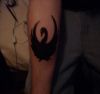 swan arm tattoo