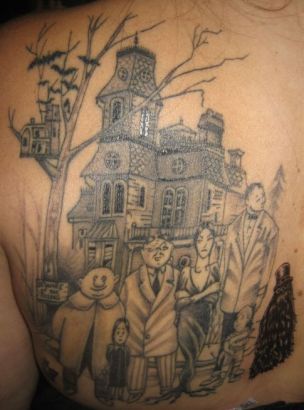 Addams Family || Tattoo from Itattooz Addams Family || Tattoo from Itattooz