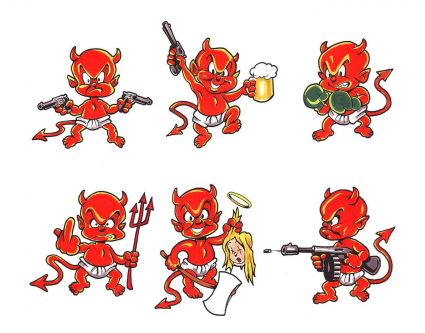 Cartoon Devil Image Tattoos