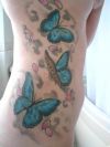 butterfly rib tattoo